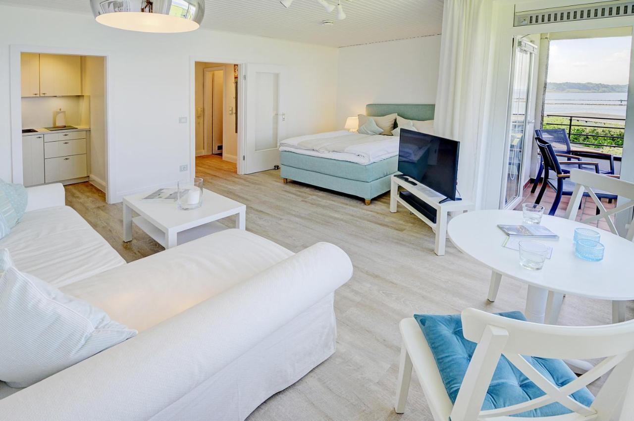 Fewo1846 - Fjordview - Komfortables Studioapartment Mit Balkon Und Meerblick Lyksborg Eksteriør billede