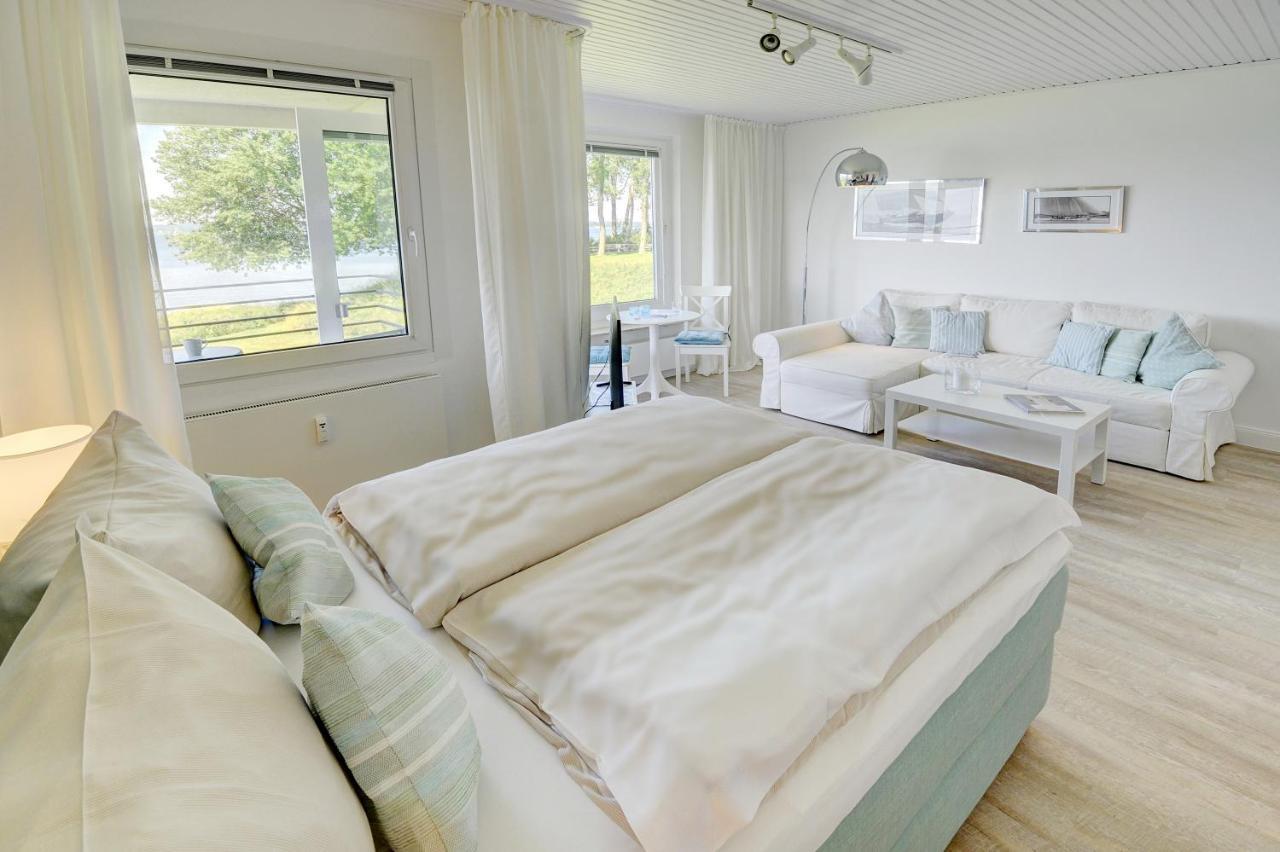 Fewo1846 - Fjordview - Komfortables Studioapartment Mit Balkon Und Meerblick Lyksborg Eksteriør billede