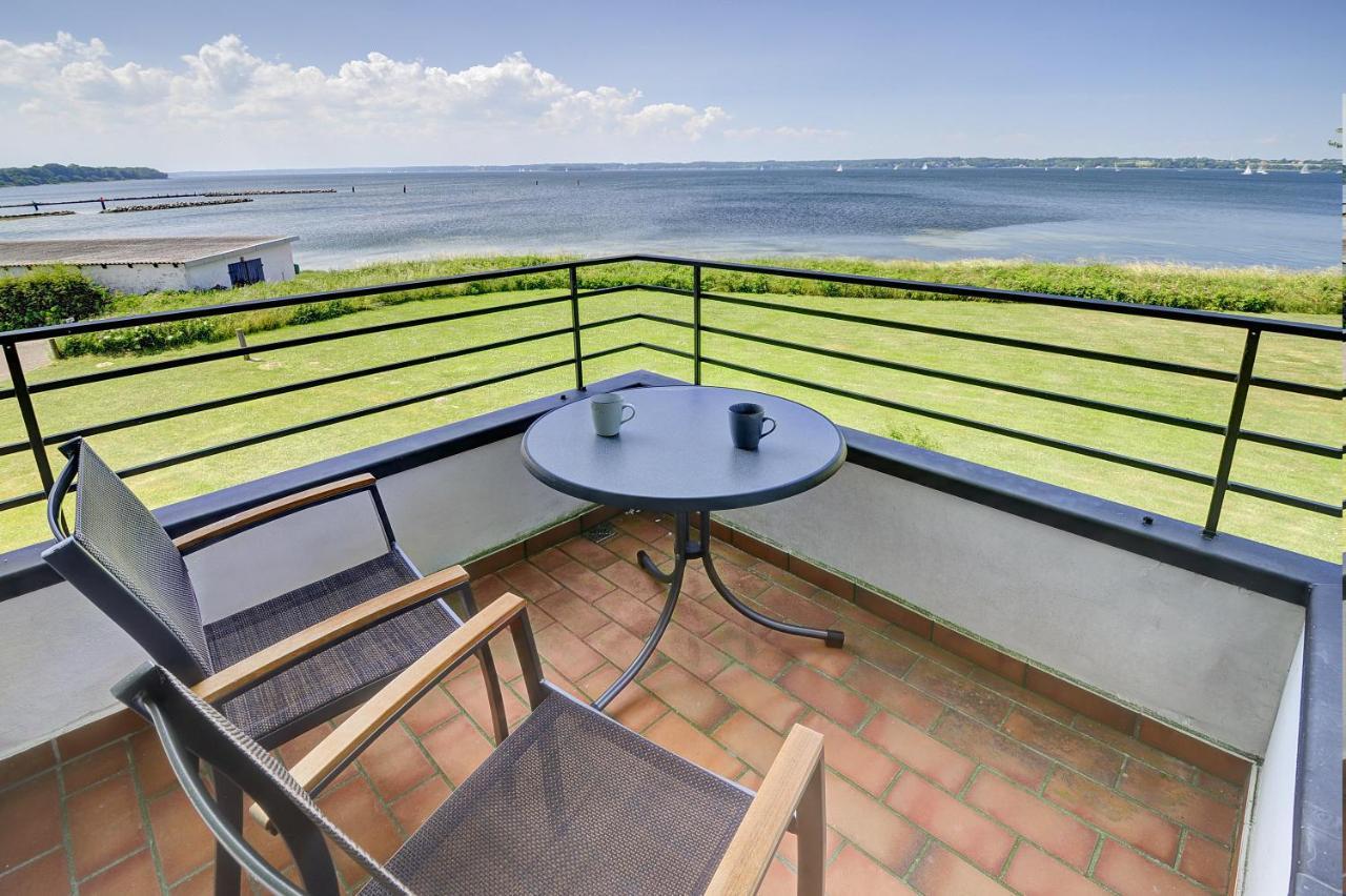 Fewo1846 - Fjordview - Komfortables Studioapartment Mit Balkon Und Meerblick Lyksborg Eksteriør billede