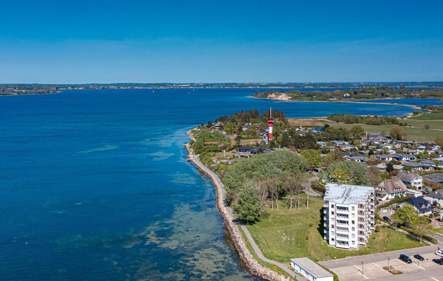 Fewo1846 - Fjordview - Komfortables Studioapartment Mit Balkon Und Meerblick Lyksborg Eksteriør billede
